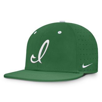 Nike Iowa Dugout True Nike Mens Dri-FIT College Fitted Hat in Green | NC1430RIA-DG4
