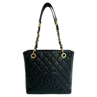 Chanel Pre-owned Leren Vintage Schoudertas - Dames - Pre-owned - Zwart - Maat: ONE Size Leer