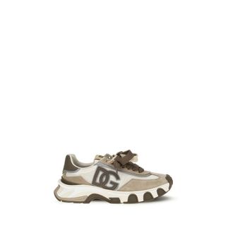 Dolce & Gabbana Multicolor Calf Leather Bos Taurus Athletic Mens Sneakers