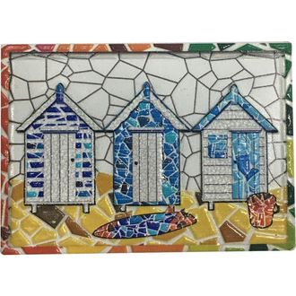 Beachcombers Bungalow Mosaic Resin Magnet Refrigerator Decorative Magnet in White at Nordstrom