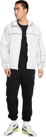 Nike Heren sportkleding: Club Cargo-joggingbroek (Zwart/Wit)