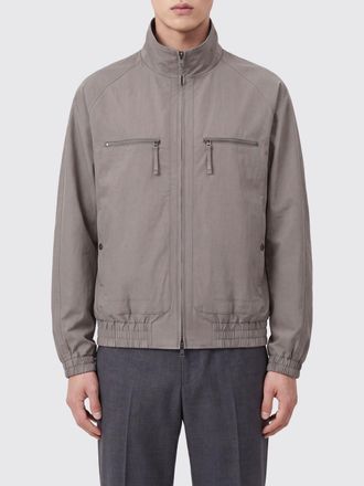 Wooyoungmi High Neck Polyester Bomber Jacket with Zip Pockets