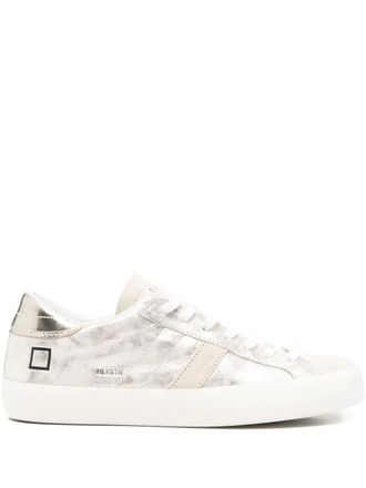 D.A.T.E. Sneakers in pelle con effetto metallizzato - Oro