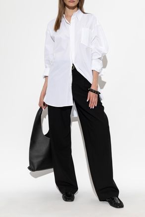 Ami Oversize Shirt, Womens, White