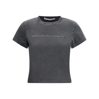 Alexander Wang Dames, Tops, Zwart, Maat: M Katoen