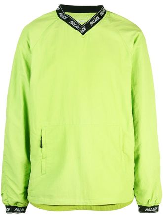 Palace Aslan Shell logo-trim overshirt - Green