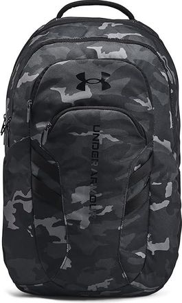 Under Armour Hustle 6.0 Pro Backpack Backpack Bags Black/Black/Castlerock, Mesh/Polyester/Tricot