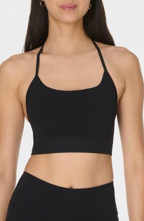 Sweaty Betty Ultimate Studio Ribbed Sports Bra in Black at Nordstrom, Size Xx-Large