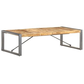 vidaXL Vidaxl - Mesa De Centro Madera De Mango Rugosa 140x70x40 Cm