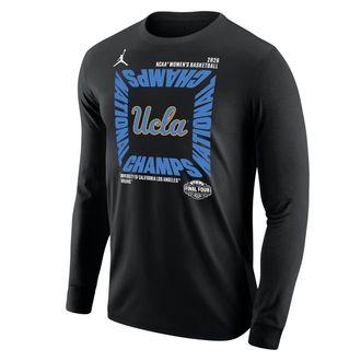 Nike Jordan Mens UCLA (Team) Jordan College Long-Sleeve T-Shirt in Black | M12333P484FFUC-BLK