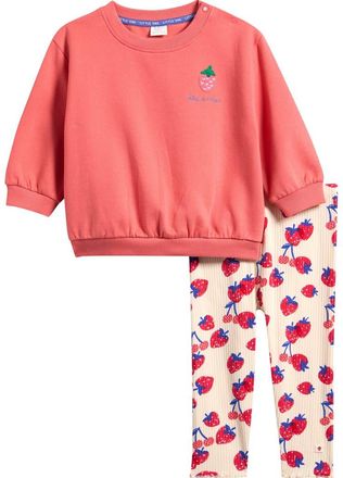 Next Berry Sweatshirt & Leggings Set in Red at Nordstrom, Size 12-18M