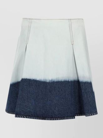 Marni a line skirt two tone contrast stitching