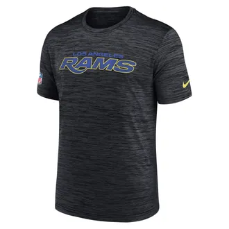 Nike Los Angeles Rams Rivalries Collection Sideline Velocity Nike Mens Dri-FIT NFL T-Shirt in Blue | 02ER4FA9X-DDB