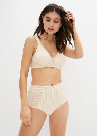 Bonprix Minimizer-BH BONPRIX Minimizer-BH mit gepolsterten Tr&auml;gern, Damen, Gr. 100, Cup C, beige (sandbeige), Obermaterial: 92% Polyamid, 8% Elasthan. Futter: