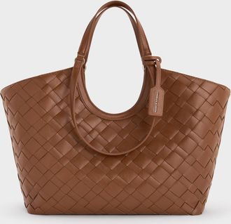Charles & Keith Ivette Woven Tote Bag