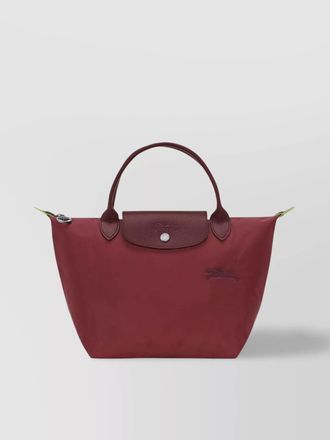Longchamp foldable bag leather trim