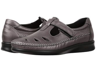 SAS Roamer T-Strap Comfort Loafer Womens Shoes Santolina : 7.5 WW - Double Wide (D), Leather