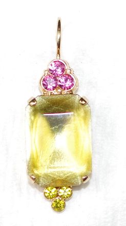 Mariana Womens Pretty Woman Earrings In Yellow / Pink / Green