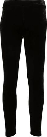 Balenciaga Leggings, female, Black, Size: S Velvet Ski Leggings