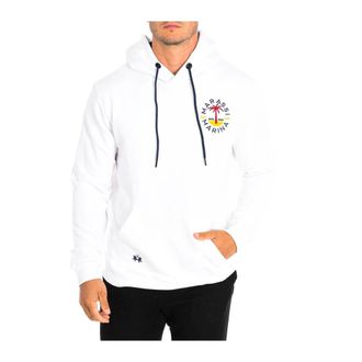 La Martina Hooded sweatshirt met geborduurd logo - Heren - Hoodies - Wit - S - Katoen - Hoodies & sweatvesten