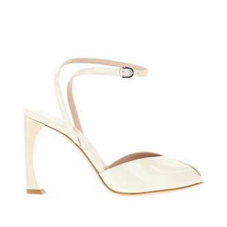Emporio Armani Patent leather open-toe sandals Woman 39