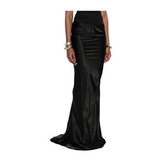Rick Owens Maxi Skirt - female - Rick Owens - Maxi Skirts - Black - S - Skirts