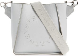 Stella McCartney Falabella Shimmer Faux Leather Tote in Pearl Grey at Nordstrom