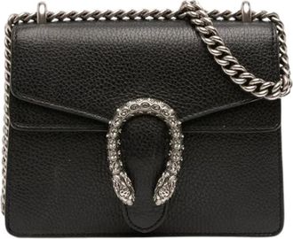 Gucci Pre-owned Cross Body Bags, female, Black, Size: ONE SIZE Pre-owned Mini Dionysus