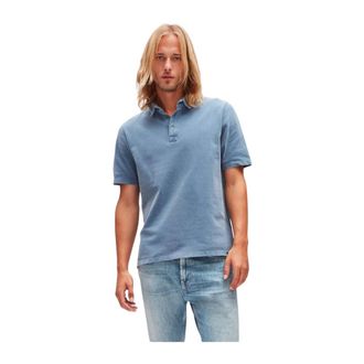 7 For All Mankind Polo Old Dye Piquet - Tops - Hombre - Azul - M