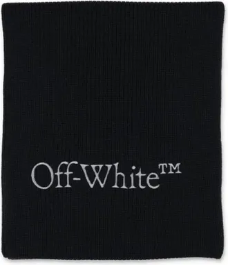 Off-white Accessoires, unisex, Zwart, ONE Size, Wol, Wollen Sjaal van Scheerwol