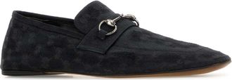Gucci Mens Gg Fabric Moccasin Black