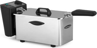 Orbegozo Orbegozo - Freidora De Acero Inoxidable Fdr 35, 3,5 Litros De Capacidad, Termostato Regulable, Tapadera Extra&iacute;ble Para Facil Limpieza, Indicador Lumin