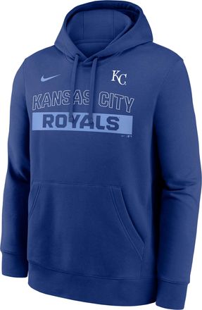 Nike Kansas City Royals Club Nike Mens MLB Pullover Hoodie in Blue | NKDK4EWROY-2VW