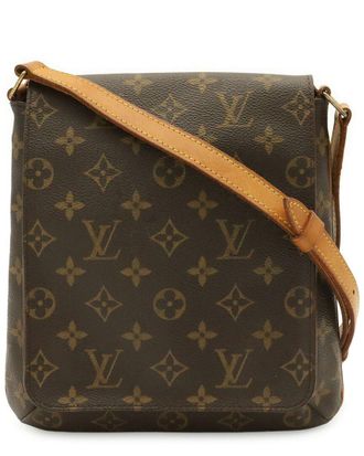 Louis Vuitton Brown Coated/Waterproof Canvas Musette Salsa (Authentic Pre- Loved)