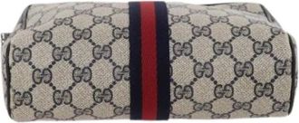 Gucci Pre-owned Vintage Canvas Handtas - Dames - Vintage Schoudertas - Beige - ONE Size - Leer - Vintage