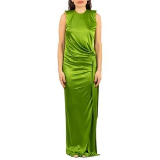 Elisabetta Franchi Gowns, female, Green, Size: XL Red Carpet Dress