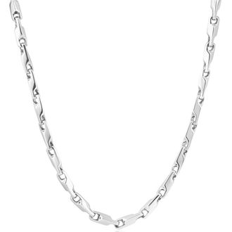 Pompeii3 Mens 14k Gold (47gram) or Platinum (88gram) 3.5mm Link Chain Necklace 20