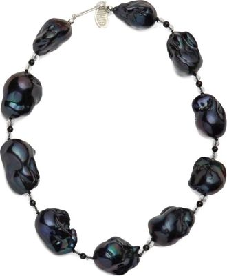 Gohar Halsketting met barok parel - Zilver