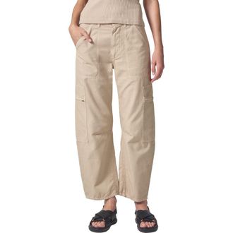 Citizens Of Humanity Marcelle Low Rise Barrel Cargo Pants in Taos Sand at Nordstrom, Size 32