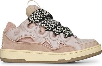 Lanvin Schoenen, Dames, Roze, 36 EU, Leer, Stoep Sneakers