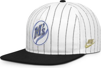 Nike Seattle Mariners Pro Nike Mens MLB Adjustable Hat in White | NB57064NS87-JFJ