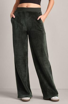 Rhone Corduroy Wide Leg Pants in Dark Moss at Nordstrom, Size X-Large