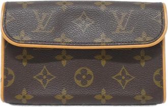 Louis Vuitton Monogram Marron Coated Canvas Fanny Pack Pochette (Pre-Owned)