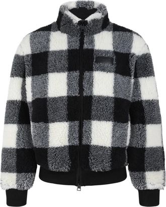Givenchy Zwart & Wit Geruite Sherpa Fleece Jas - Heren - Jassen - Veelkleurig - L - Jassen