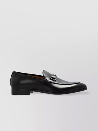 Gucci leather horsebit loafers