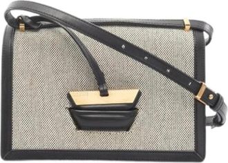 Loewe Pre-owned Cross Body Bags, female, Beige, Size: ONE SIZE Pre-owned Canvas Shoulder Bag