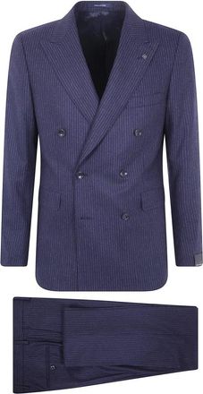 Tagliatore Bruce Double Breasted Colbert - Heren - Pakken - Blauw - Maat: S Leer