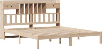vidaXL Cama con estantería sin colchón madera maciza de pino 180x200cm vidaXL