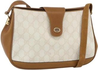 Gucci Pre-owned Cross Body Bags, female, Beige, Size: ONE SIZE Pre-owned Plastic Crossbody Bag