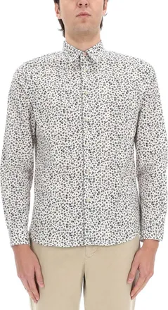 Paul Smith White Regular Printed Shirt